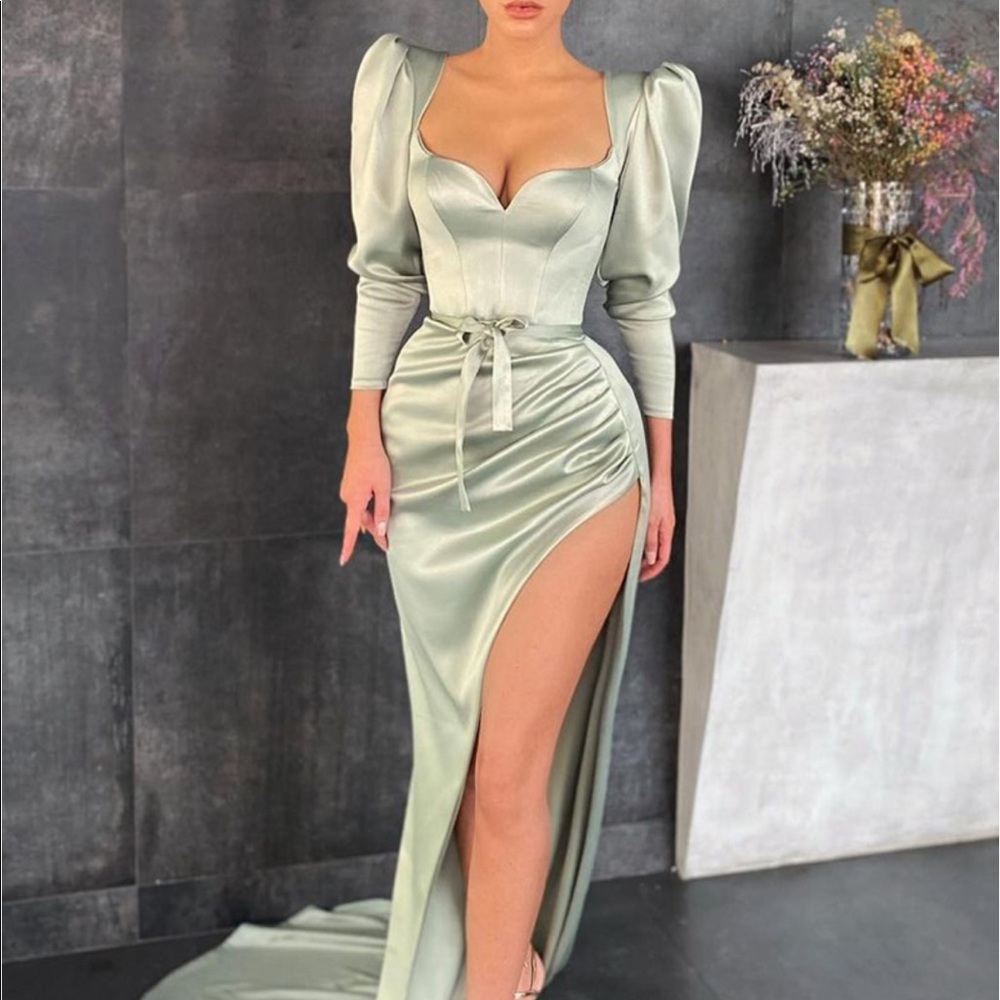 ~Sagaciously Sage:Evening Elegancy Gown~